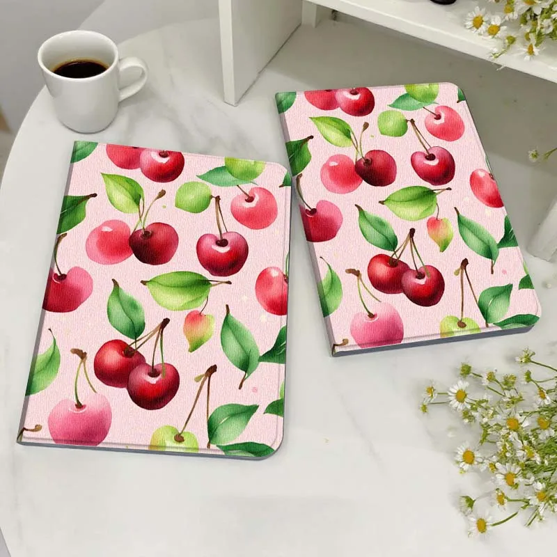 

Colorful Cherry Flower Pattern For Honor MagicPad MatePad M5 8 9 2 3 10 12 X V7 V8 X8 X9 V9 GT X9a GT2 S Air Pro Tablet Case