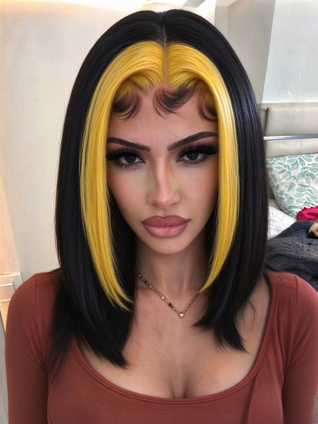 Black and Yellow 200% Density Short Bob Wigs Human Hair 13x4 HD Transparent Lace Front Wigs Human Hair Pre Plucked Bob Wig Straight Lace Front Wig with Baby Hair Glueless Wig for Women Daily Wear Beginner Friendly