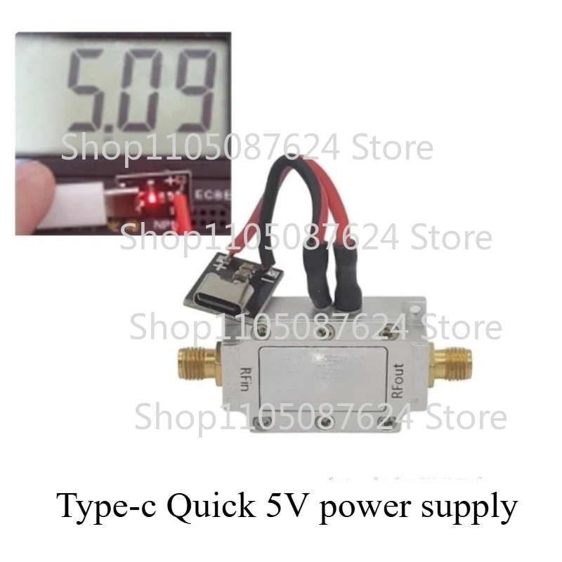1pcs 350MHz-7GHz LNA RF amplifier module with gain 35dB and wideband low noise RF module