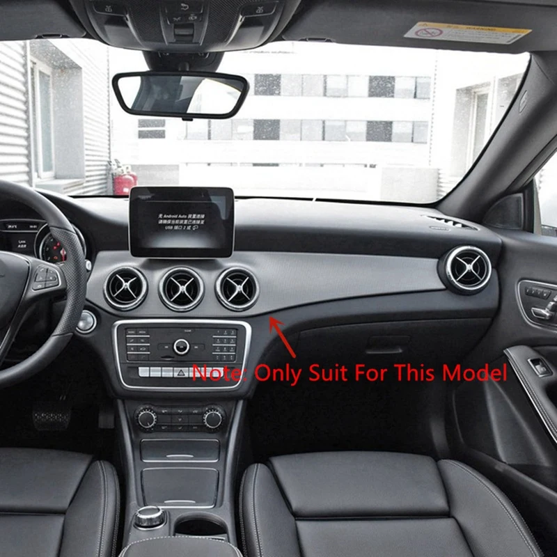 2Pcs LHD Car Center Dashboard Air Condition Outlet Panel Trim Cover For Mercedes Benz W176 CLA C117 GLA X156 2013-2018