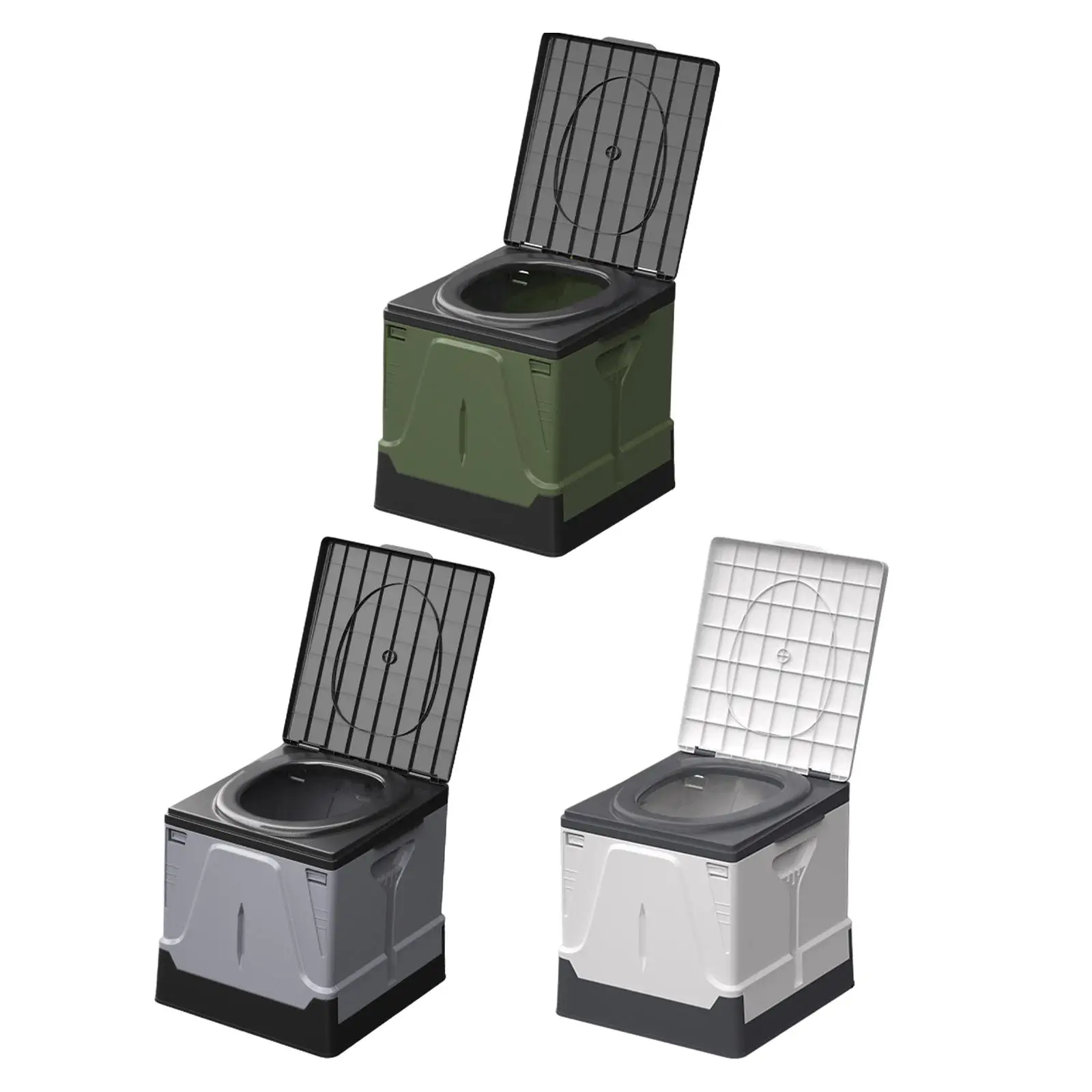 Folding Camping Toilet Portable Toilet Multipurpose Kids Adults Travel Toilet Foldable Toilet for Car Boat Fishing RV Camping