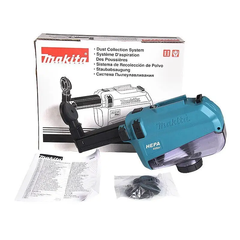 Makita Dust Collector DX05 Attachment with Hepa Filter Cleaning Mechanism Compatible Rotary Hammer Electric Drill Dust Extractor