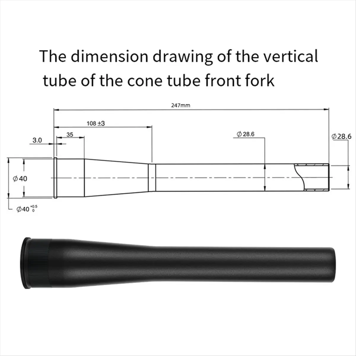 

AA74 алюминиевый сплав вилка для горного велосипеда, трубка рулевой трубы, воздушная передняя подвесная трубка, аксессуары для велосипеда A