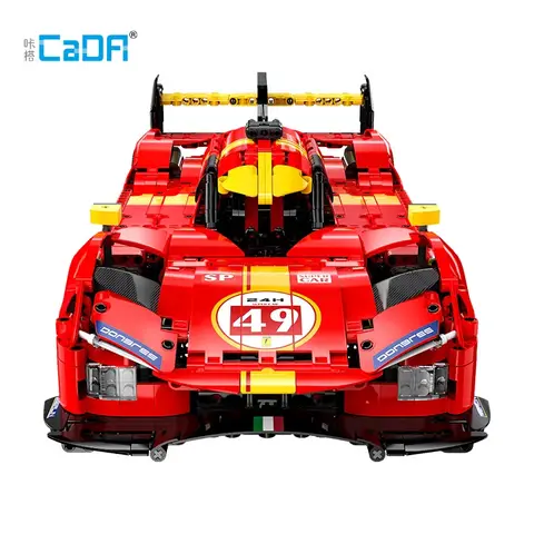 1518 st 1:10 Cada MOC City Fjärrstyrd Flame Racing Bil Modell Byggstenar RC V6 Sportfordon Klossar Leksaker Festivalpresenter 10 best sales mecfactor-tegelstenar - №4