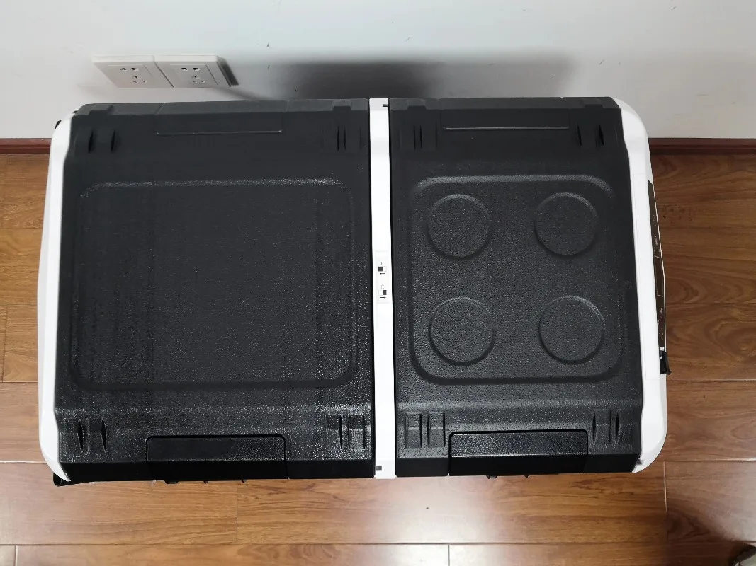 2022 نوع جديد ثلاجة سيارة تعمل بالطاقة الشمسية للتخييم ثلاجة صغيرة 12 فولت/24 فولت ثلاجة سيارة 60 لتر #3