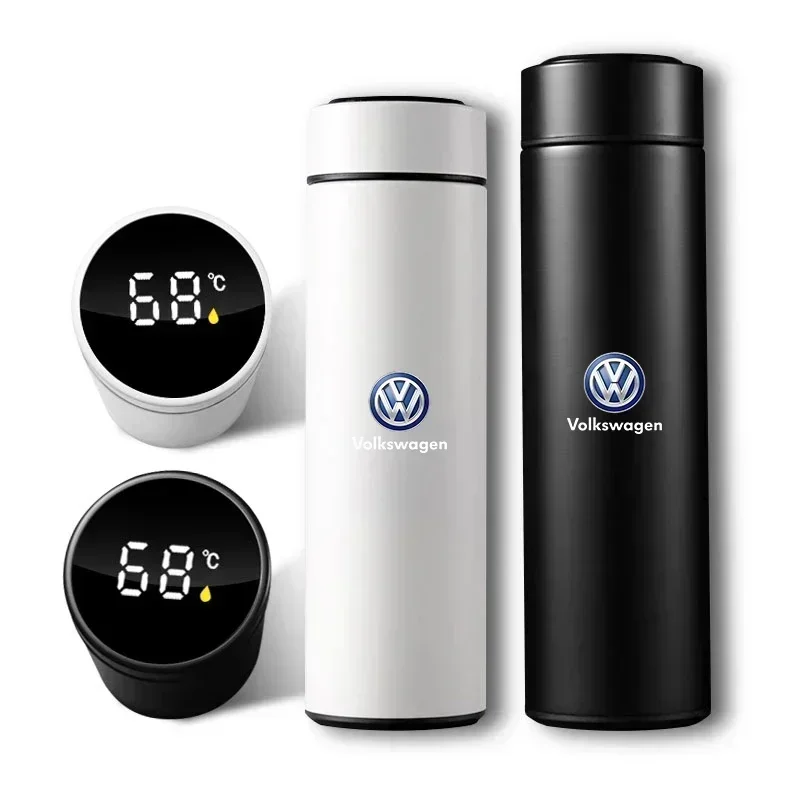 For VOLKSWAGEN VW GTI B6 VW For Volkswagen 500ml Portable Car Smart Thermos Bottle Temperature Display Cup Coffee Cup For Volksw - view 3