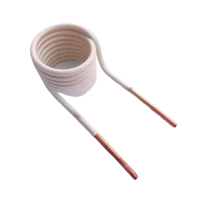 Induction Heating Coil ZVS Copper Tube Water-cooled High Frequency Furnace Intermediate Frequency 6mm Quenching DIY