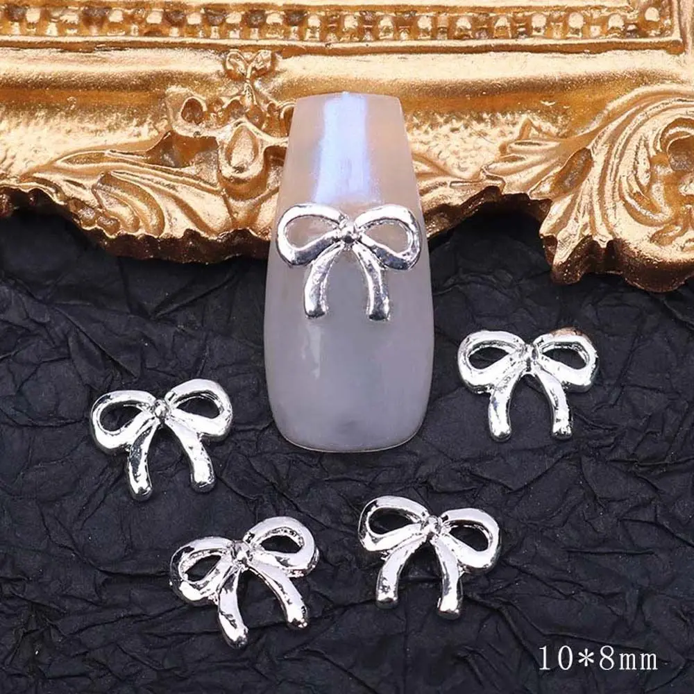 Charms Women Flowers Manicure Accessories Bowknot Nail Art Jewelry Nail Rhinestones Bow Nail Decorations 3D Nail Art Drills