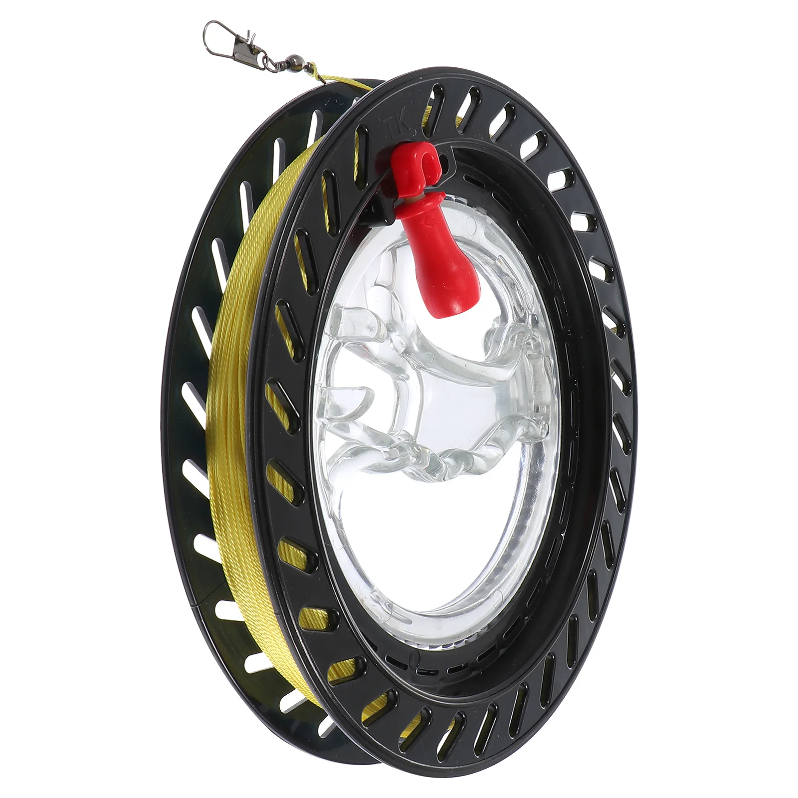 1pc リール軽量ハンドホールドホイール屋外飛行用品用プラスチック凧ラインワインダーツール凧アクセサリー