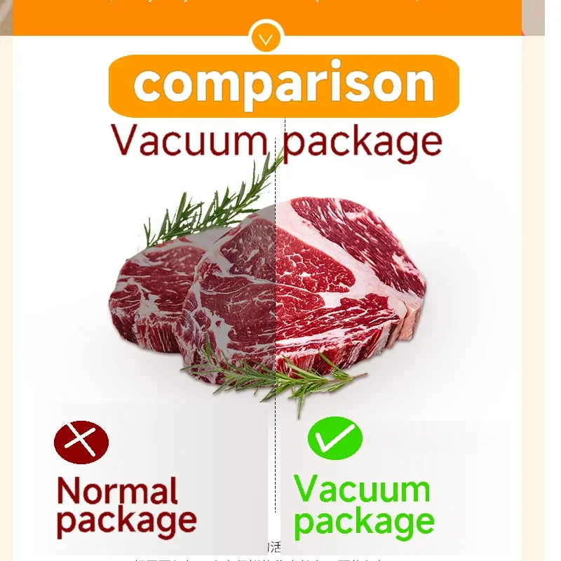 Professional  Vacuum Sealer Machine for Food Vacuumor for Products Kitchen Sealing Machine Cuisine Packaging Plastic Bag Sealant