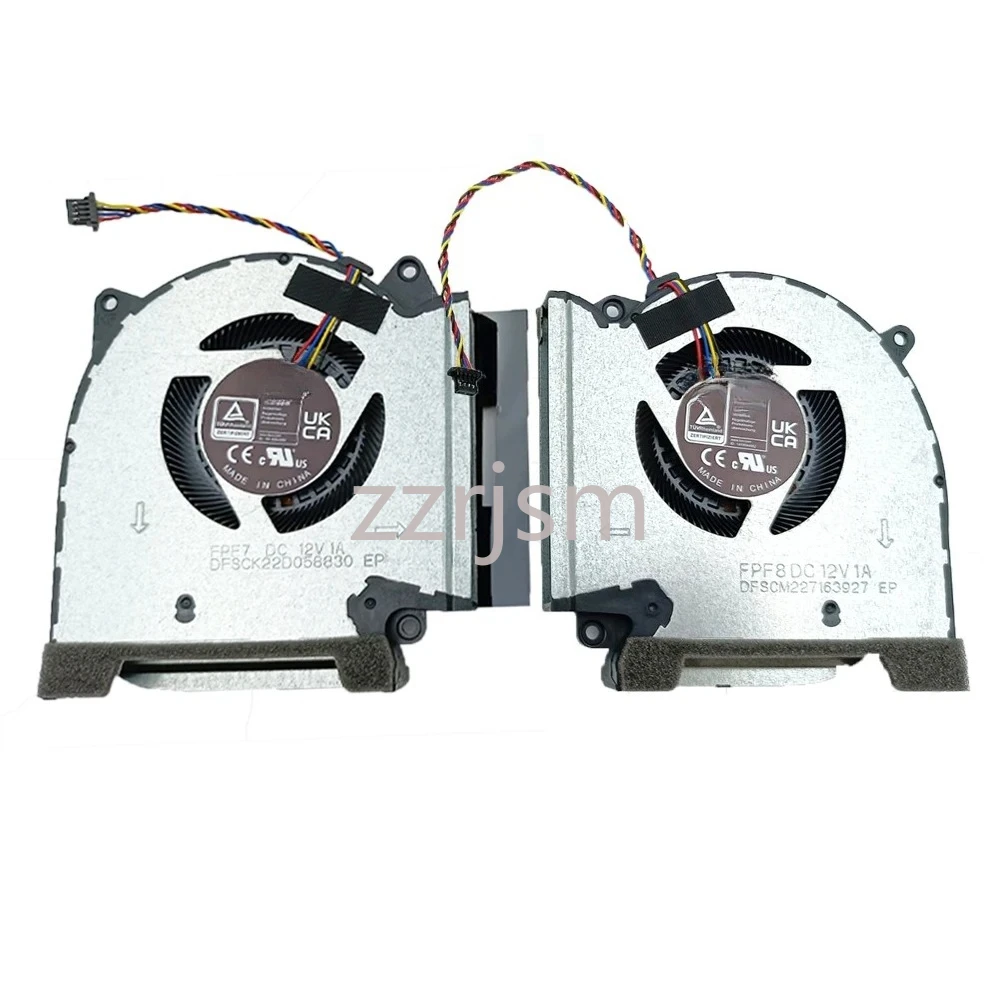 Laptop CPU GPU Cooling for ASUS ROG Strix G533ZW G533ZS G733ZW SCAR 15 17 2022 Fans Cooler 13NR08E0P02011 13NR08E0P01011 DC12V