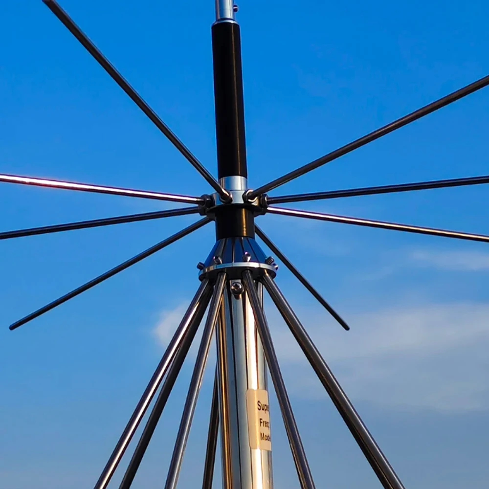 Antena de discone de banda ultra larga, 25 MHz-1300 MHz, compatível com multifrequência, conector PL259