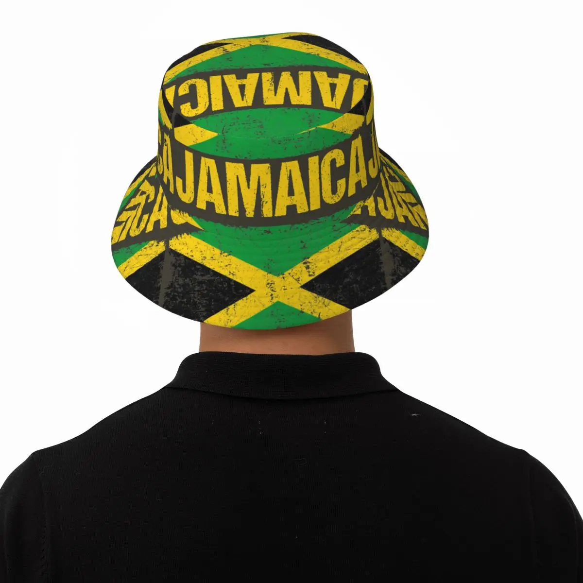 Men Women Jamaica Flag Bucket Hat Northern Soul Personality Fisherman Hats Fashion Hunting Caps Outdoor Design Sunscreen Hat