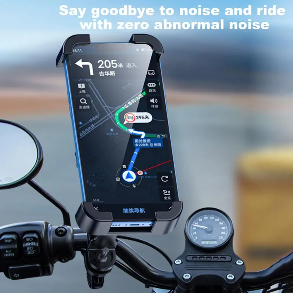 Automatic Locking Bike Phone Holder Universal Motorcycle Phone Mount Holder for Bike Atv Scooter One-hand Operation for Iphone