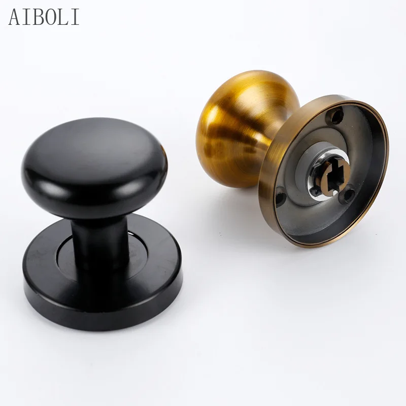 

Bedroom Mute Zinc Alloy Keyless Invisible Door Lock Background Wall Round Single-sided Invisible Door Lock