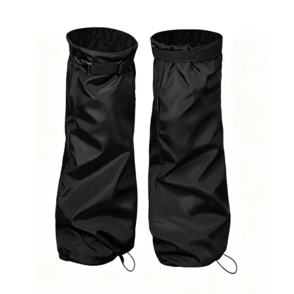 Adjustable Gardening Leg Guards Leg Protection Outdoor Shin Guards Black Lawn Work Shields Sturdy Oxford Material