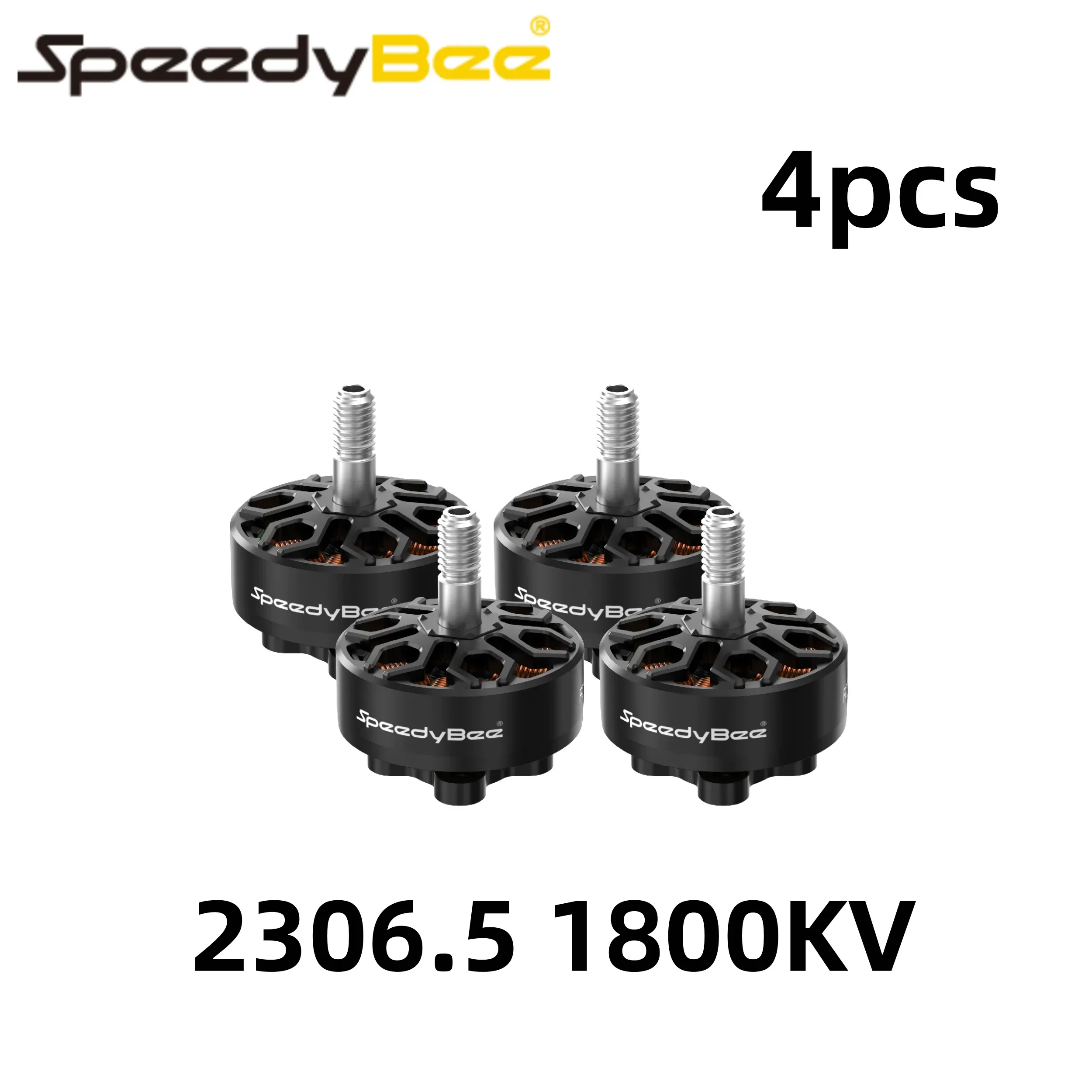 AvaCoreSpeedyBee 2306.5 1800KV Brushless Motor 4pcs Suitable For Master5 V2 5inch FPV Racing Drones