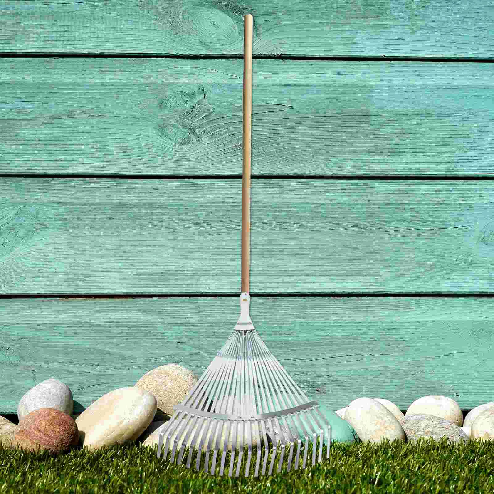 Garden Rake Handle Leaves Expandable Gardening Head Shrub Metal for Rakes Heavy Duty