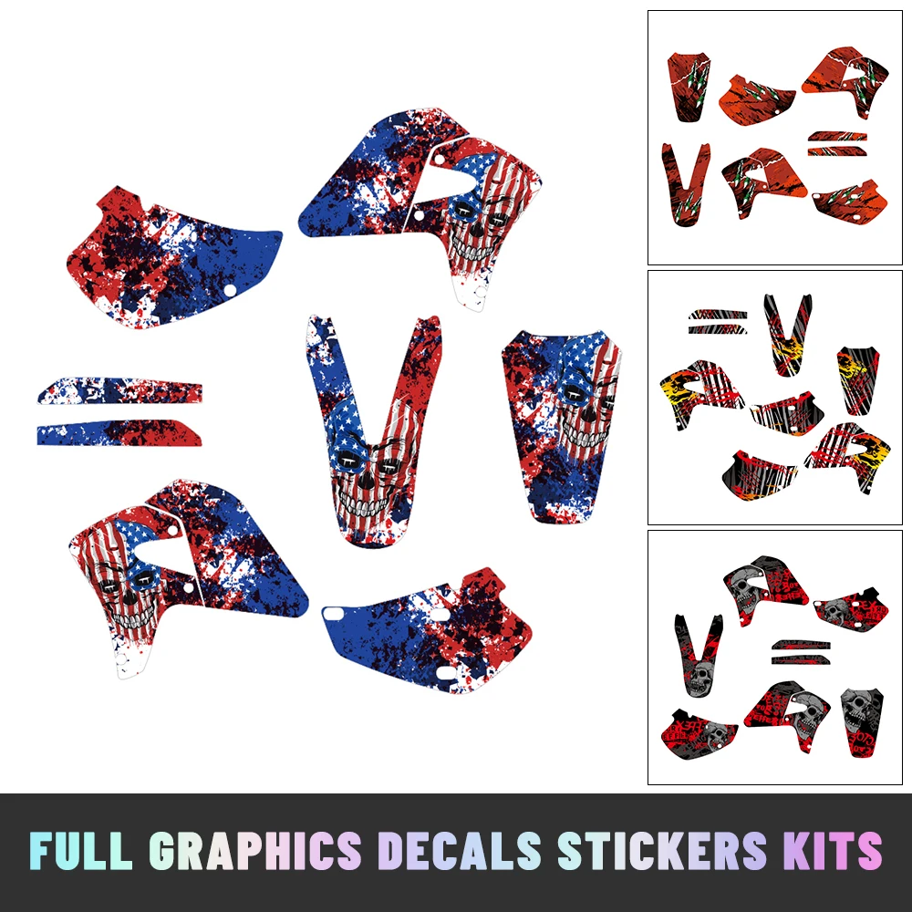 

Motocross Graphics Background Decal Sticker Deco Kits fit For Honda XR650R XR 650 R XR650 650R 2000 -2009