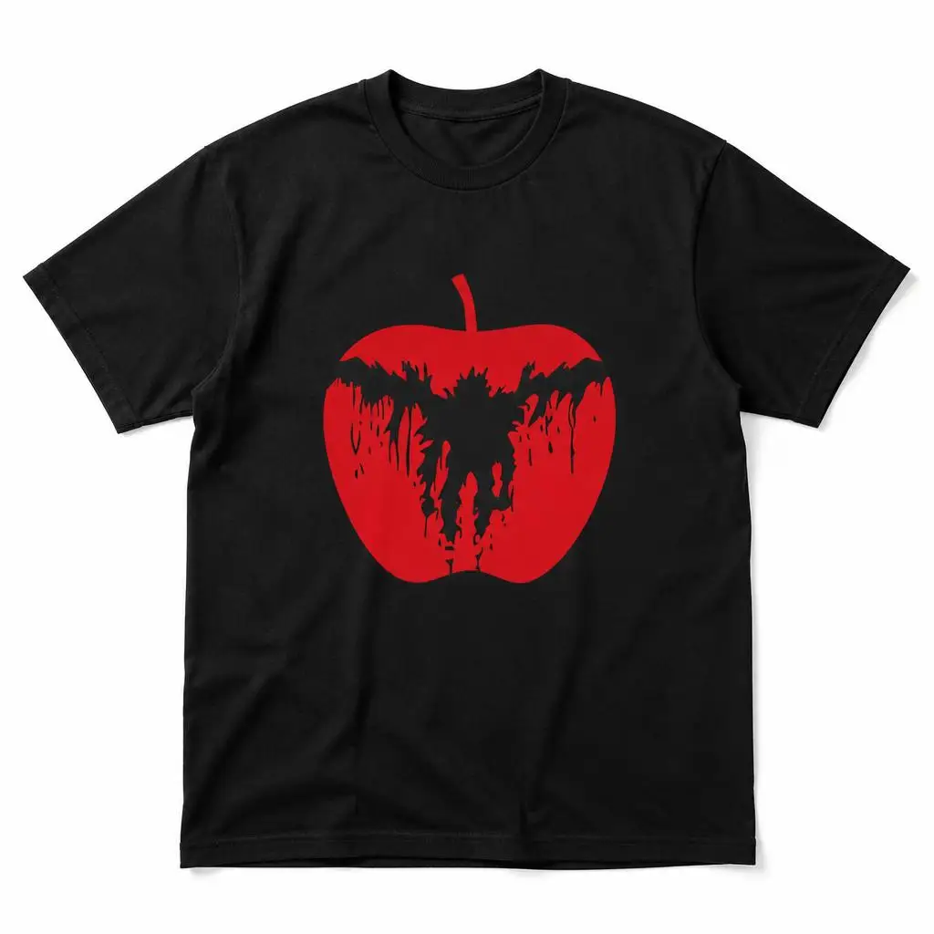 Dark Apple Spirit Death Note T Shirts Casual Tees Short Sleeve Round Collar T-Shirt Pure Cotton Tops