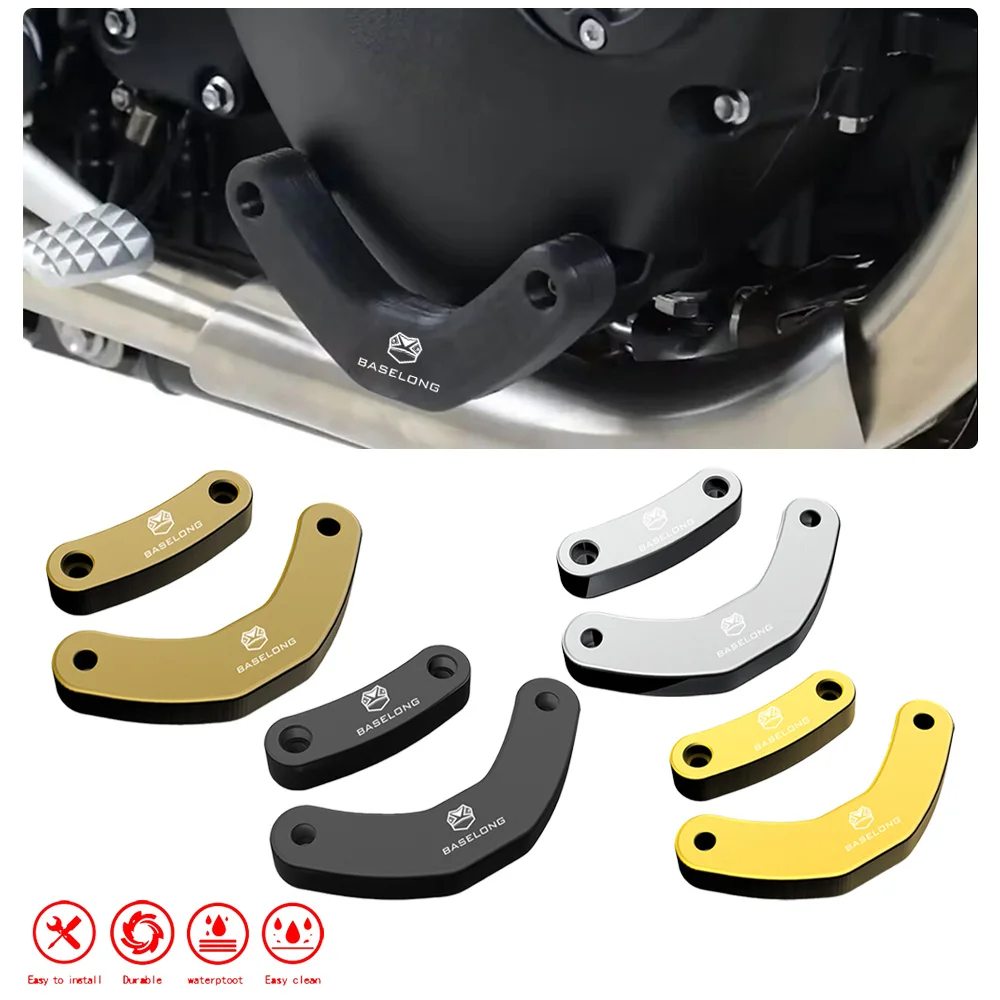 Motorcycle Left And Right Engine Case Slider Protection blocks For Street Twin Thruxton 1200R RS Speed Twin 1200 Speed Twin 900