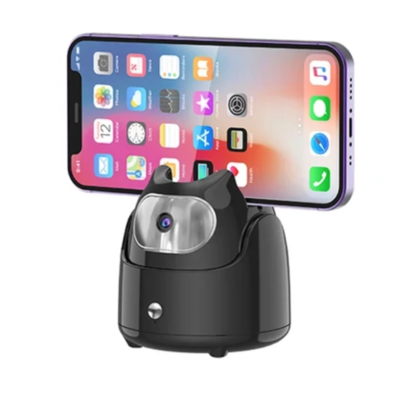 

Automatic Face Tracking Gimbal Mobile Phone Holder AI Face Recognition 360° Rotating Mobile Phone Holder