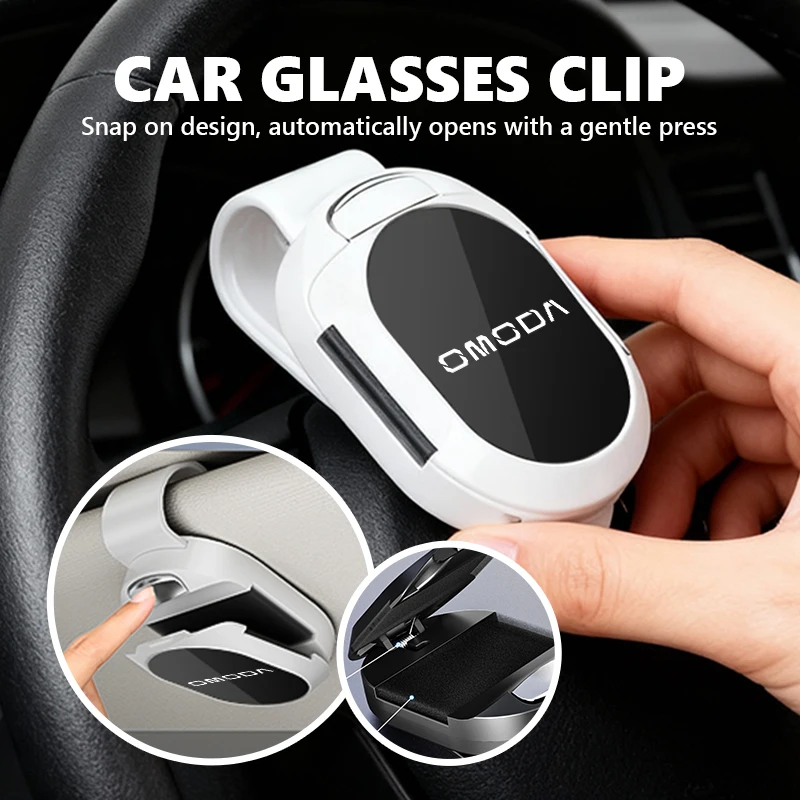 

Universal Car Sunshade Sunglasses Clip ID Card Glasses Storage Holder For Chery Omoda 5 GT C5 GT S5 E5 O5 GT A9 EV PRO PHEV FX