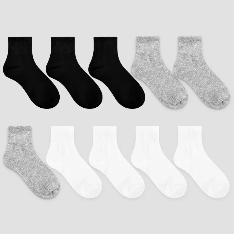 

10 pairs of Korean-made four-season deals daily unworn cotton sweet socks