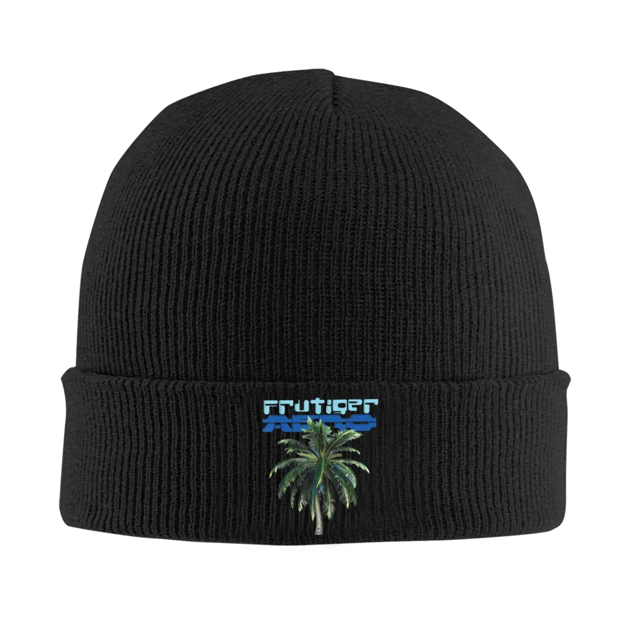 Frutiger Aero palmera de los años 2000, gorros de tendencia, gorros de otoño, gorro tejido personalizado, gorro de Hip Hop para mujer y hombre, gorro suave y cálido para gimnasio