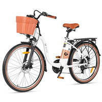 DYU C6 Pro Electric Bike 5000W Motor 36V 15.6Ah Removable Battery  26 - Inch Wheels 7 - Speed Shimano LCD Display for Ride Data