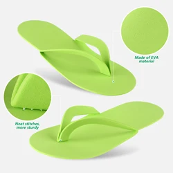 36Pairs Random Color Disposable Foam Slippers Pedicure Slippper For Salon Spa Hotel Pedicure Foot Flop Slippers For Beach