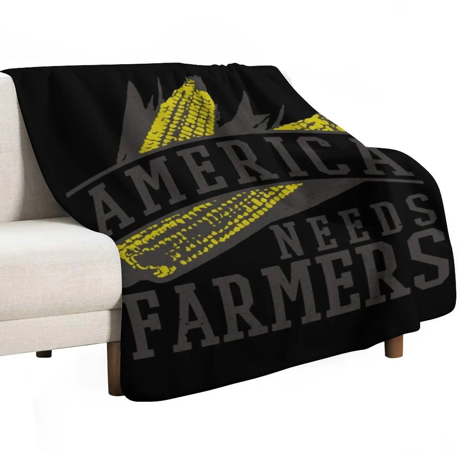 America Needs Farmers Throw Blanket Sofa Soft Beds Large Sofas Sofa Throw Bed Fashionable Blankets