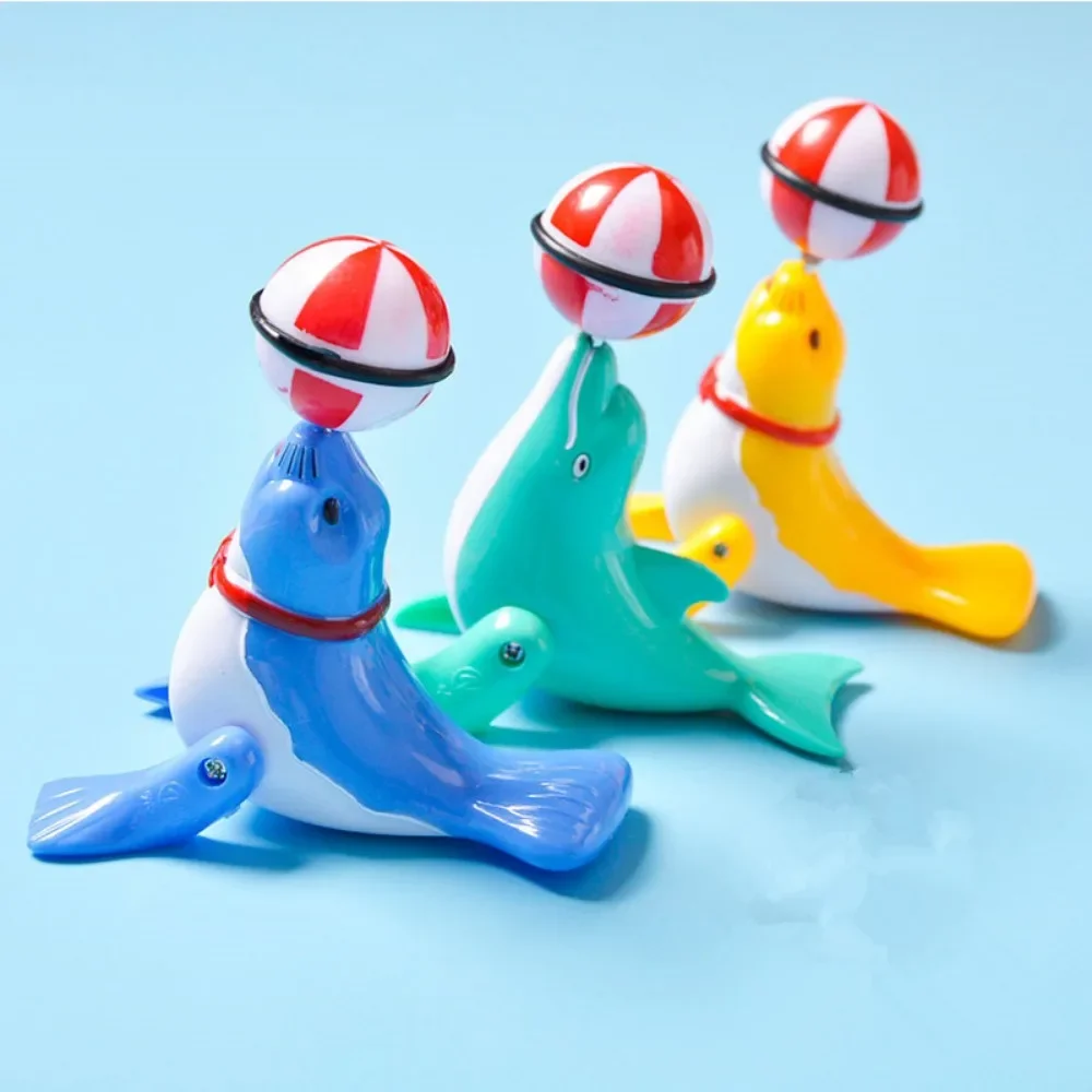 Cute Sea Lion Wind Up Toys Baby Bath Toys Plastic Clockwork Pool Toy Funny Water Play Games Educational Toys for Children Gifts