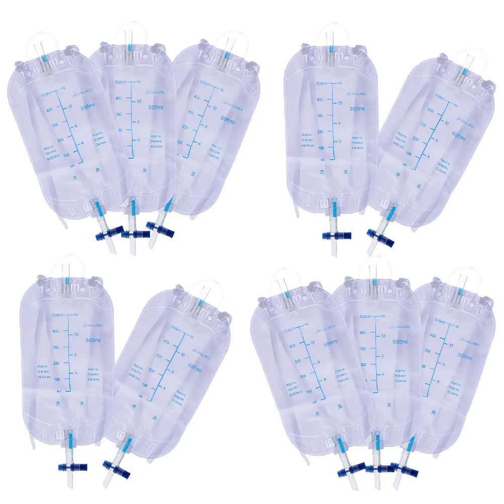 

10pcs Urine Storage Thickened PVC Anti Leakage for Men Elderly Patient Leg Urinary Bag Male Container Drainage Bag