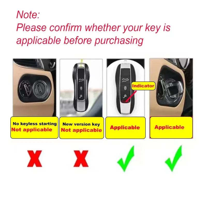 NO Function Car Smart Remote Keyless Entry Replacement Key Case Shell Key ABS Decorative For Porsche 911 Cayenne Macan Panamera