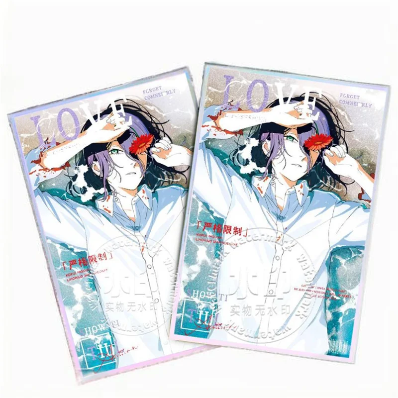 Carte de Cosplay pour homme, tronçonneuse de film animé Reze Arc Reze, marque-page en papier coloré, cartes acryliques simple face, accessoire d'ornement de collection