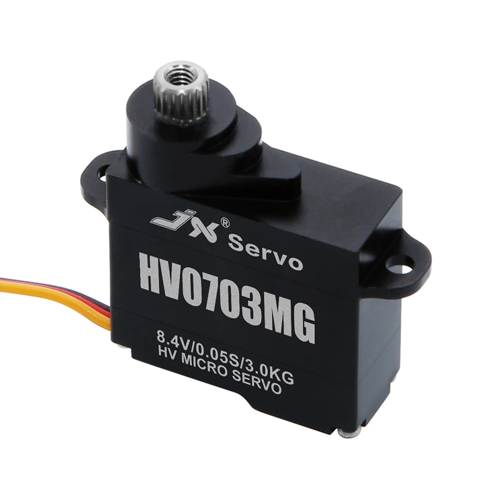 JX PDI-HV0703MG 8.4V High Voltage Ultra Light 7.1g 3.0kg.cm Torque Coreless Motor Digital Servo for Robot RC FPV Drone Boat