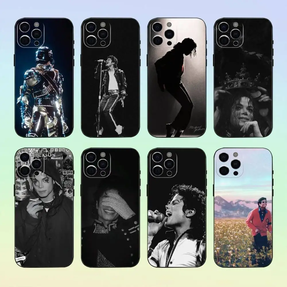 

michael jackson Phone Case For iPhone17,16,15,14,13,12,11 Plus,Pro Max Soft Black Cover