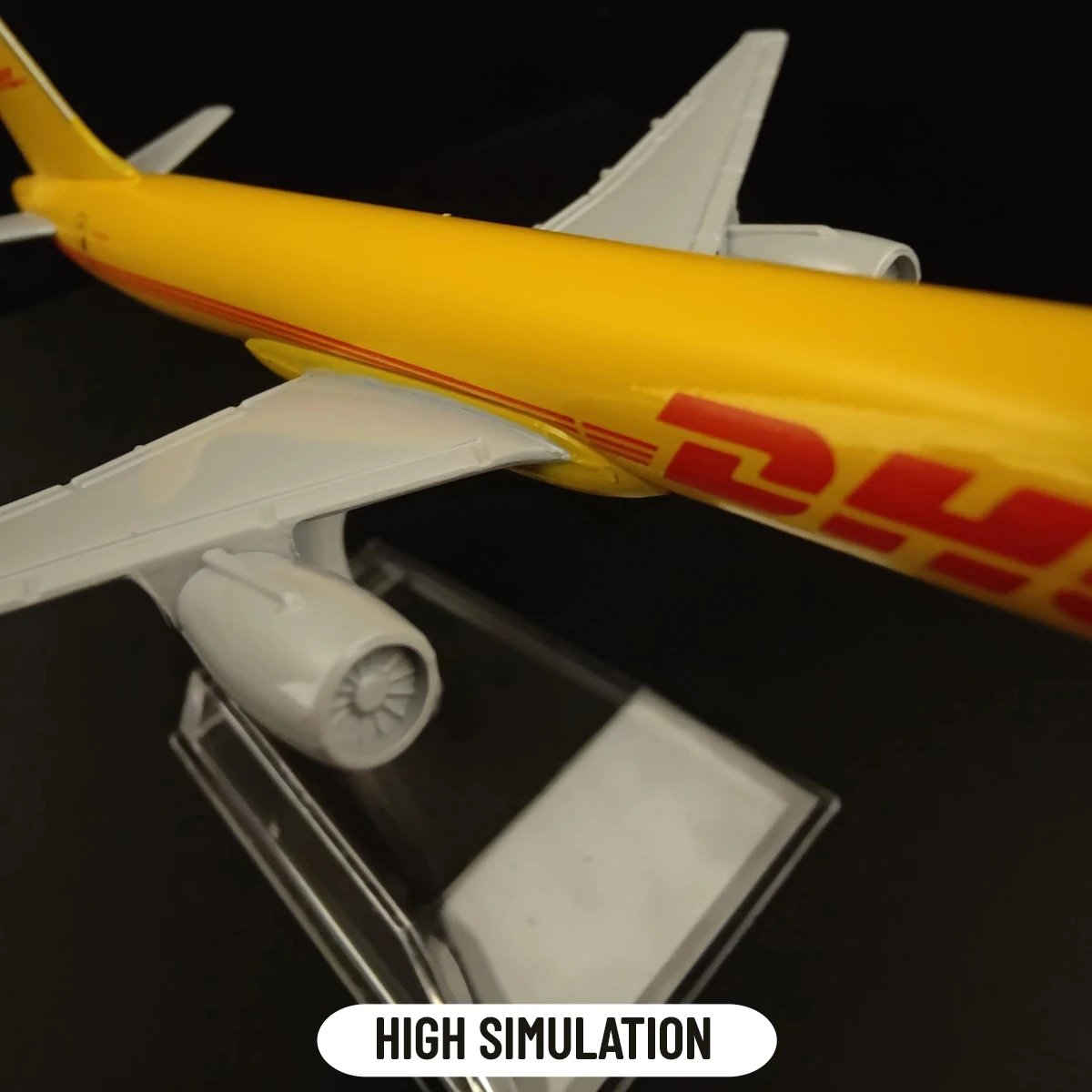 Réplica de avión de Metal a escala 1:400, Boeing 757 de DHL, modelo de avión fundido a presión, avión en miniatura para el hogar y la Oficina, juguetes para niños