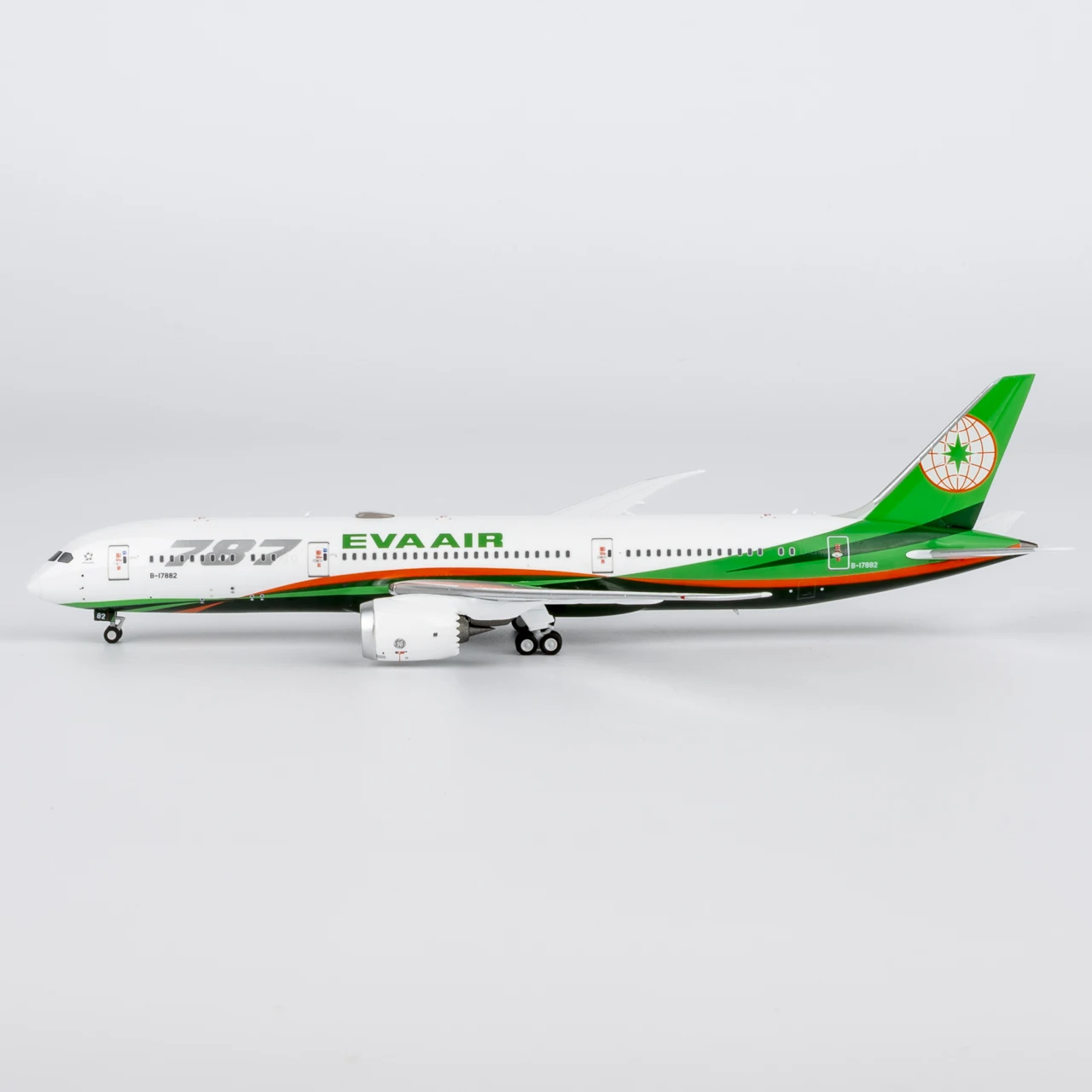 

55143 Alloy Collectible Plane Gift NG Model 1:400 Eva Airways "Dreamliner" Boeing B787-10 Diecast Aircraft Jet Model B-17882
