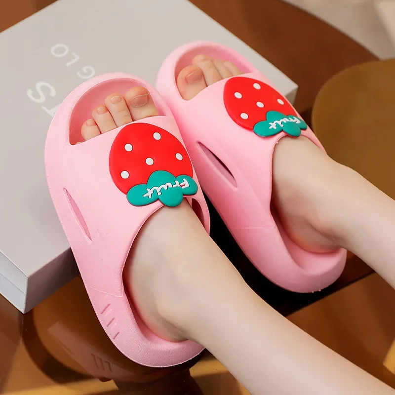 Summer Anti Slip1-10 Years Old Age Multifunctional Ethick Cartoon Cute Girl Baby  Kindergarten Boy Indoor Children Slippers