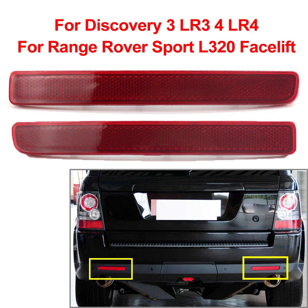 Rear Bumper Reflector Light For Discovery 3 LR3 4 LR4 For Range Rover Sport L320 Facelift 2010-2013 XFF500030 XFF500020