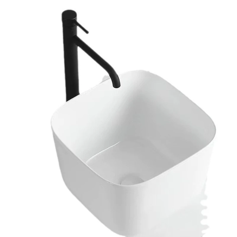 

Большая керамическая раковина Deepen для ванной комнаты, туалета, балкона, отеля, с защитой от брызг