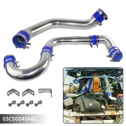 For Toyota Front Mount Intercooler Piping Hose Kit Chaser MARK II JZX110 1JZ-GTE 2.5L Torbo Engine 2000-2004 Aluminum