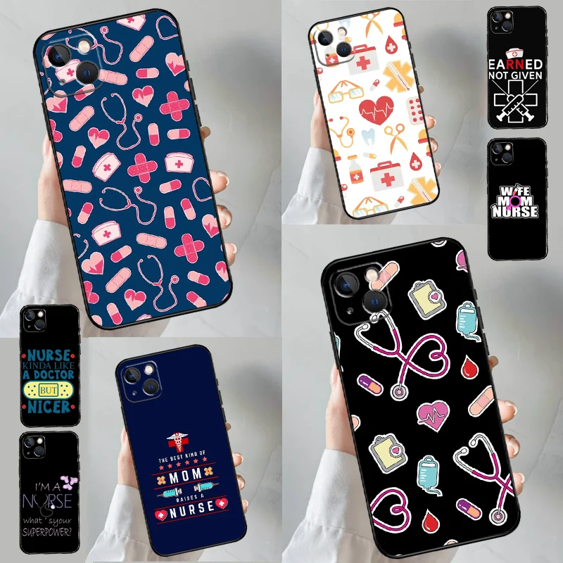 Stethoscope Heart Nursing Nurse Phone Case For Samsung Galaxy S25 S20 S21 S22 S23 S24 S26 Ultra S10 Plus S25 FE Back Cover