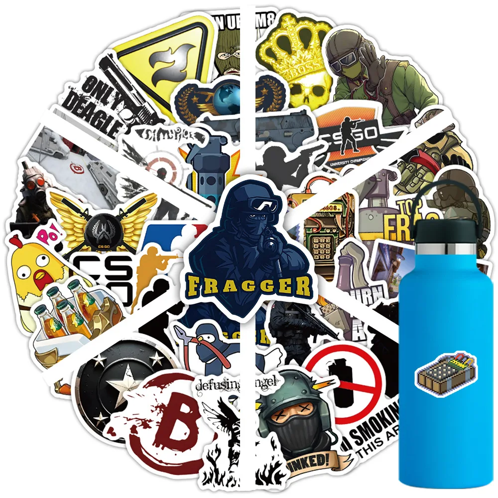 10/30/63PCS Nuovo Gioco Caldo CS GO Adesivi Del Fumetto FAI DA TE Laptop Bagagli di Skateboard Graffiti Decalcomanie Divertimento per Il Capretto giocattoli regalo