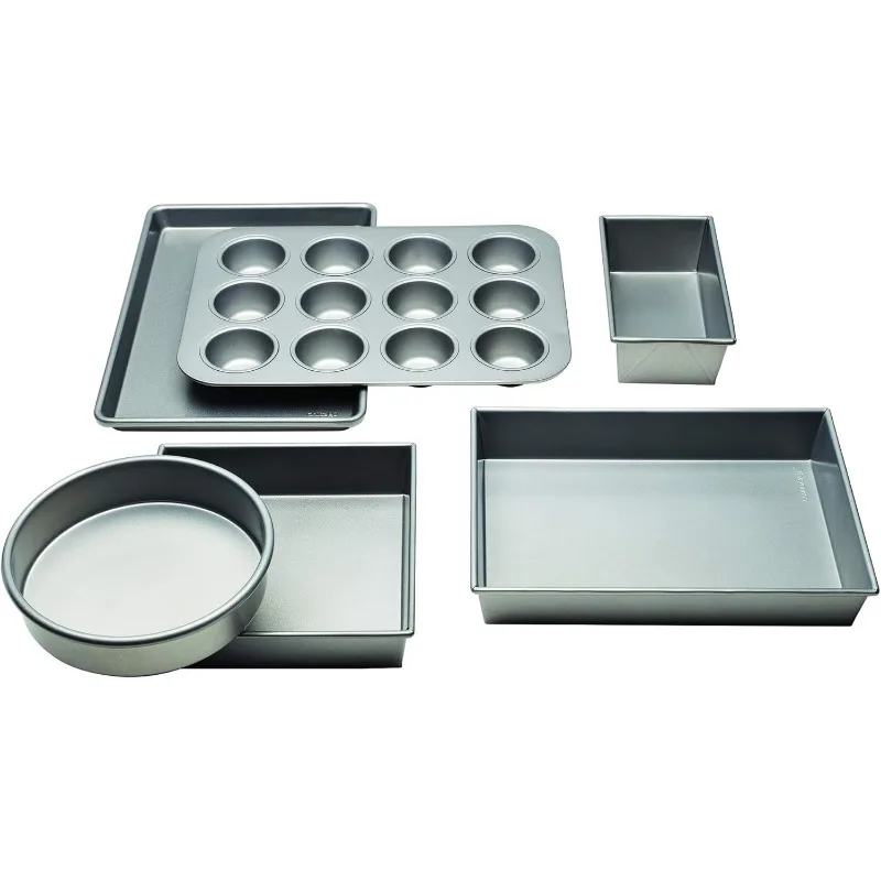 Commercial II Non-Stick 6-Piece Bakeware Set, Silver cobertizo de almacenamiento para exteriores