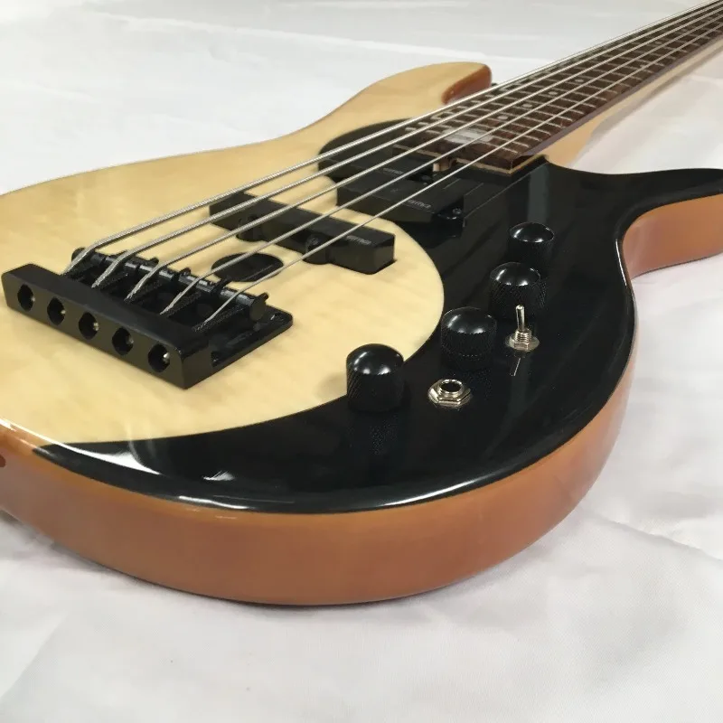 Bajo Electrico 5 String Maple Neck Mahogany Body Electric Bass Guitar (EBS715-2)