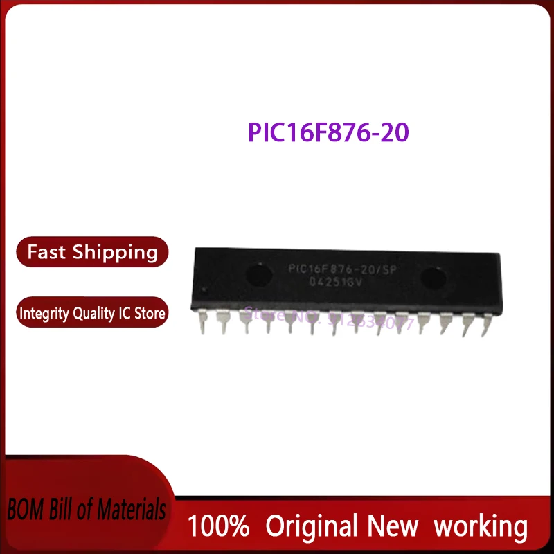 5~50pcs/lot PIC16F876-20/SP 16F876-20/SP PIC16F876 DIP-28  100% New original