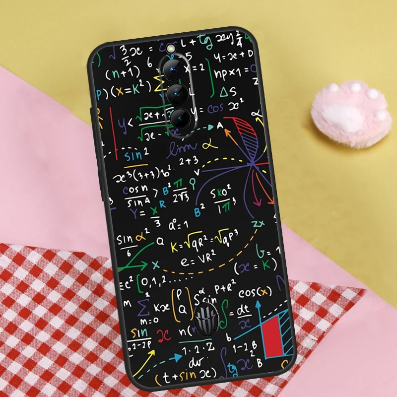 حافظة صيغة الرياضيات لعلوم الفيزياء لهاتف ZTE Nubia Red Magic 10 Air 5G 6R 6 7 6S 7S Pro RedMagic 9S 8s 8 9 10 Pro Plus
